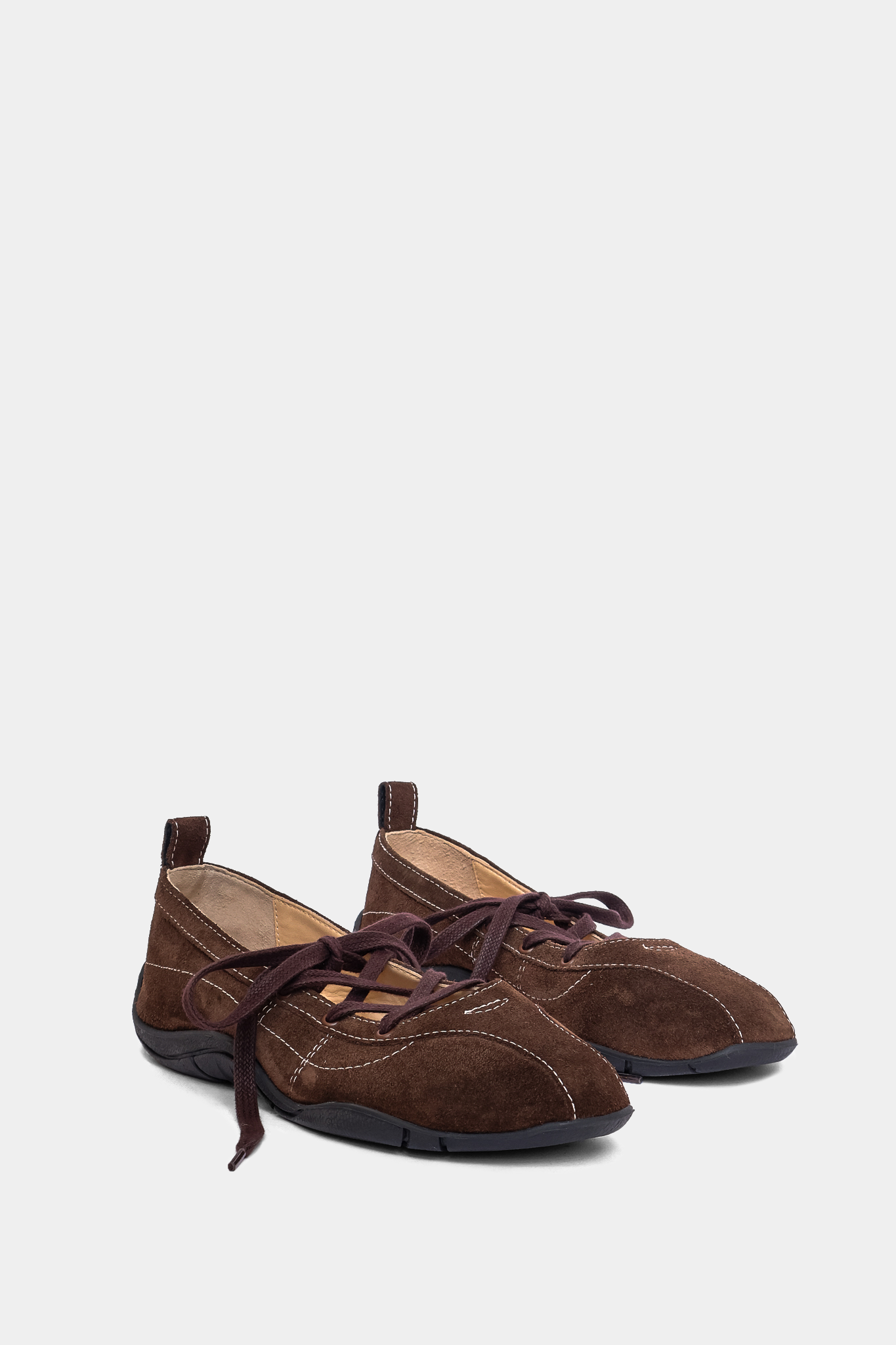 Zava Brown Suede Ballerina