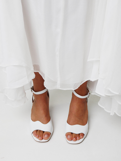 Malaga White Heel
