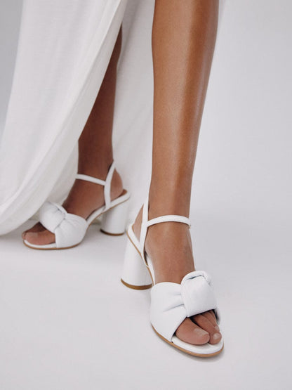 Noto White Heel - Made in Italy