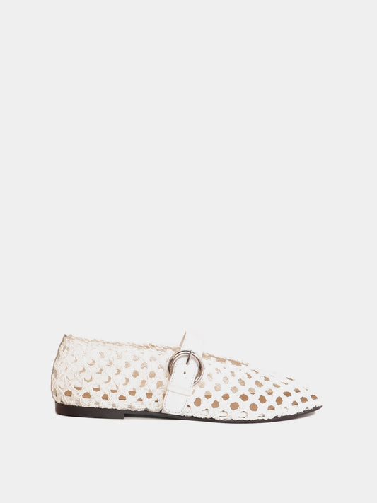 Aveiro Cream Woven Ballerina