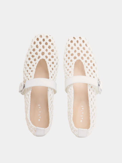 Aveiro Cream Woven Ballerina