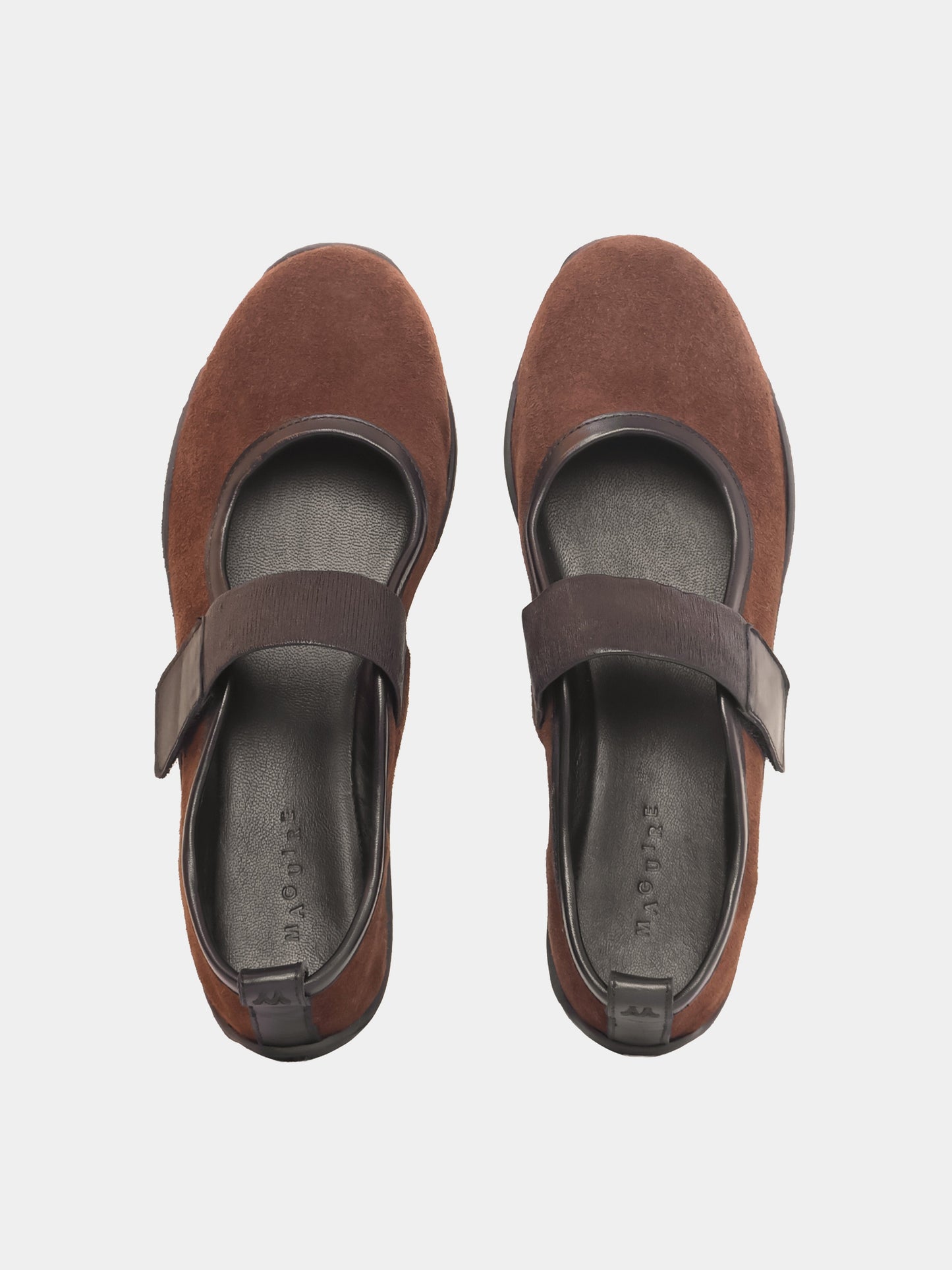 Evora Brown Suede Ballerina