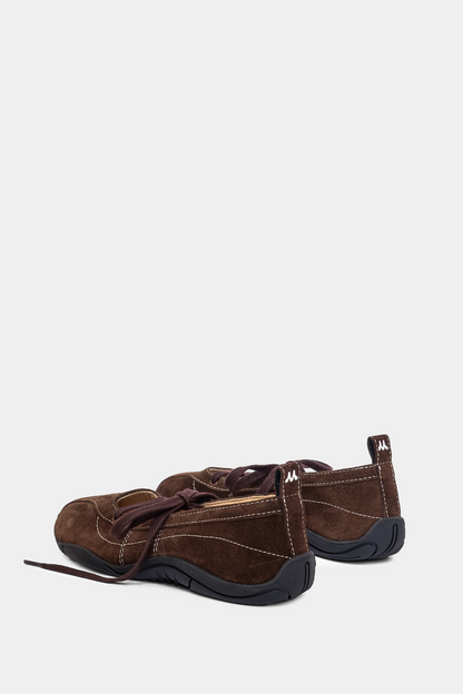 Zava Brown Suede Ballerina