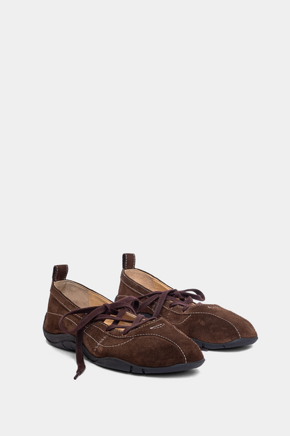 Zava Brown Suede Ballerina