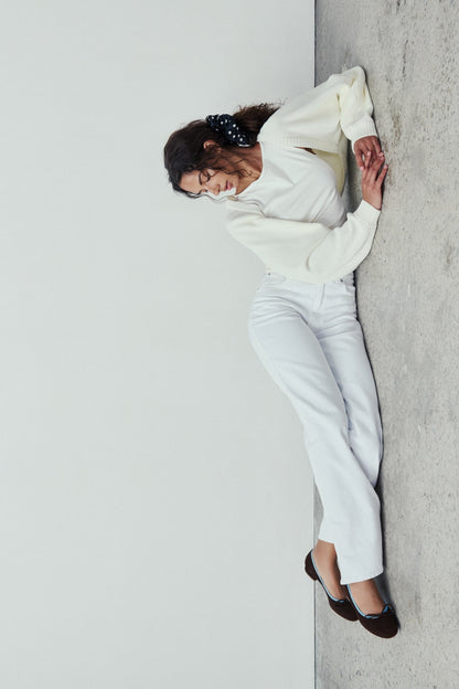 Covelo Brown Suede Ballerina
