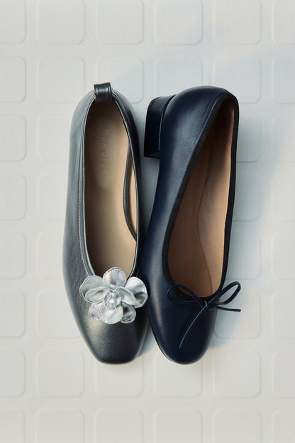 Stitch Flower Clip Silver