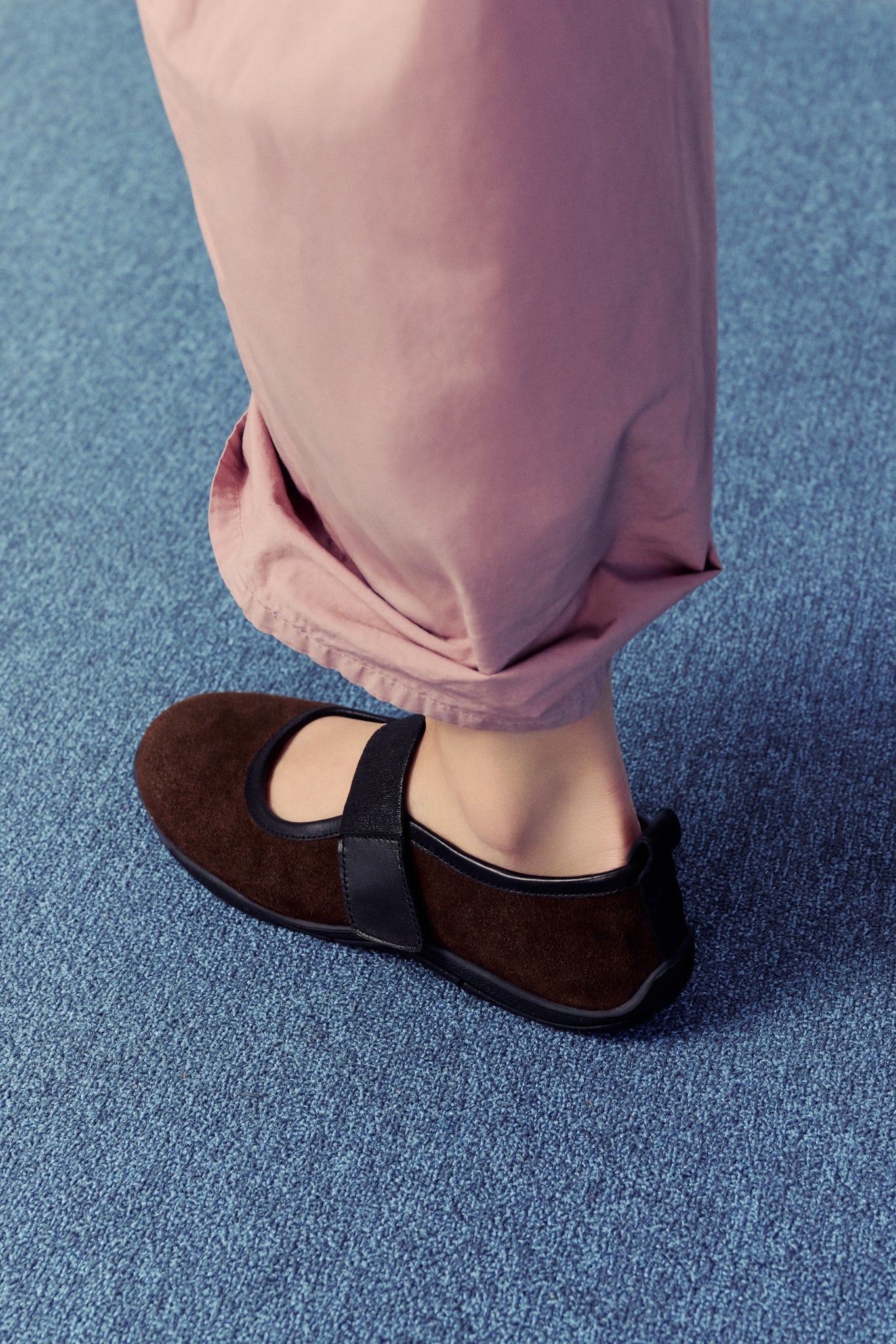 Evora Brown Suede Ballerina