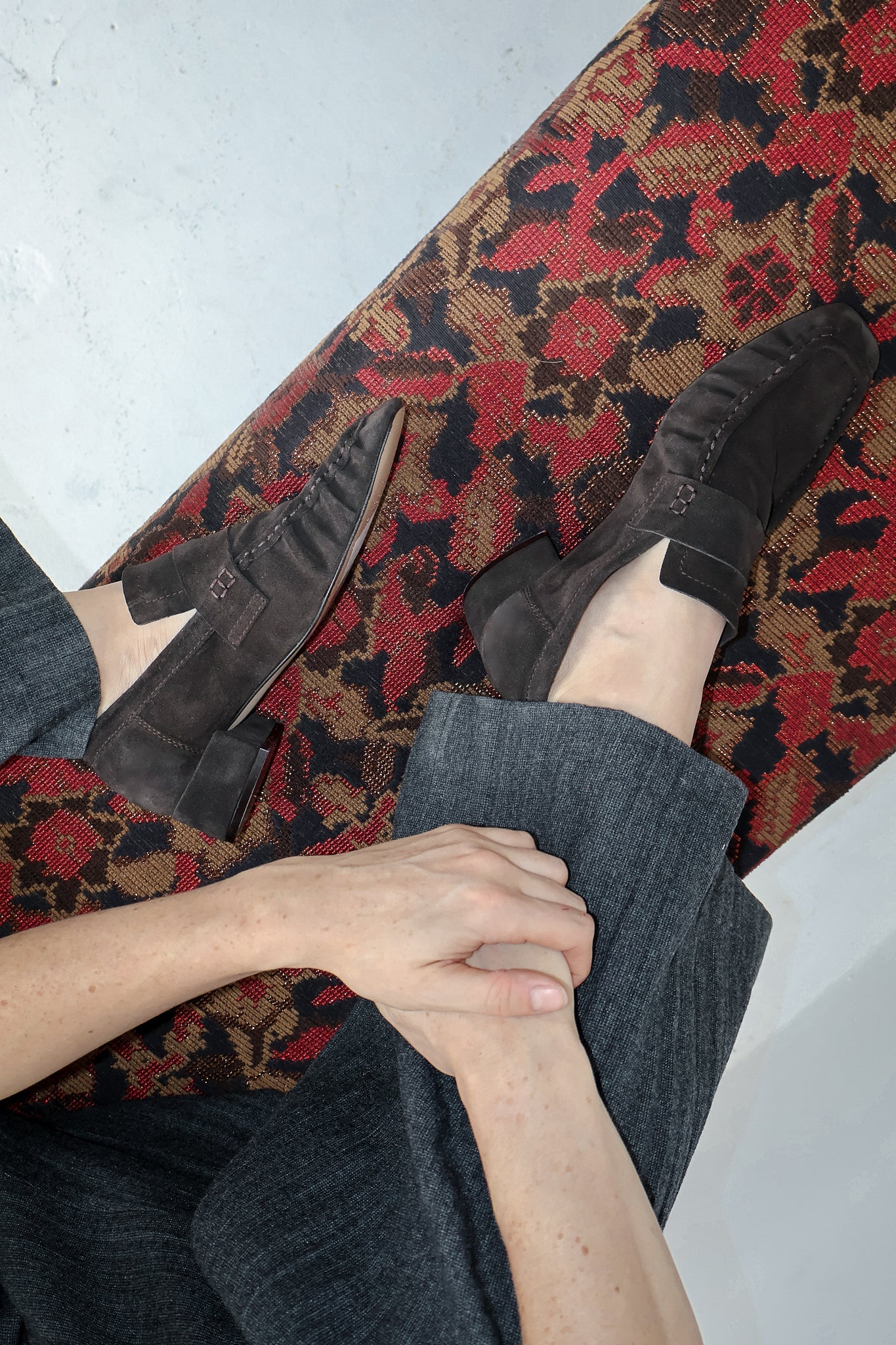 Navas Brown Suede Loafer