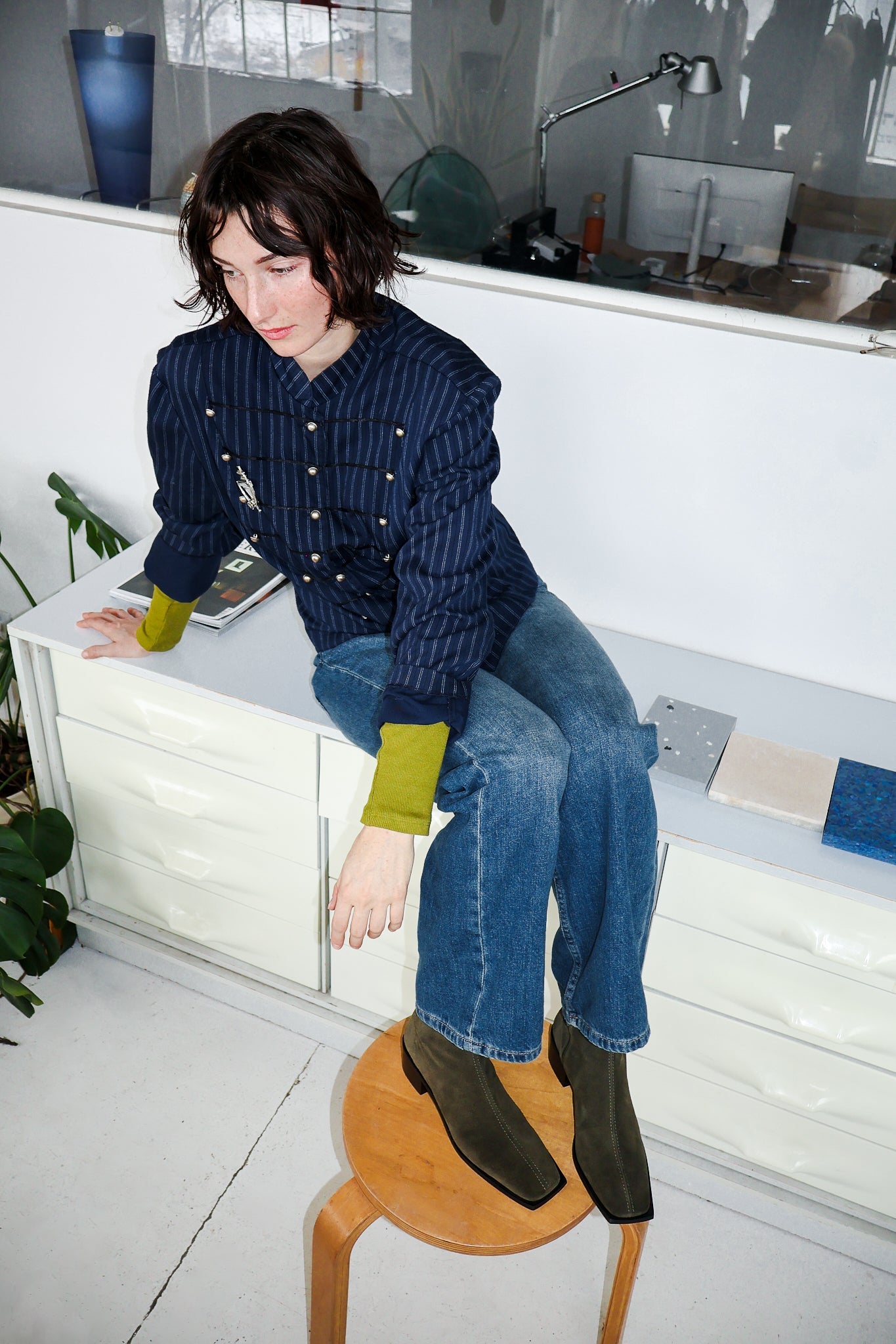 Palma Olive Suede Boot