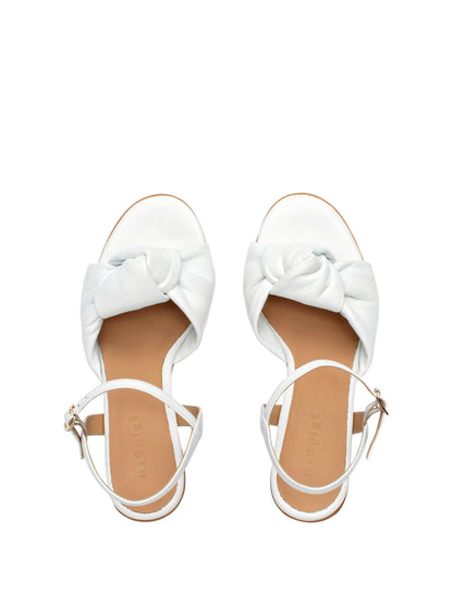 Noto White Heel - Made in Italy