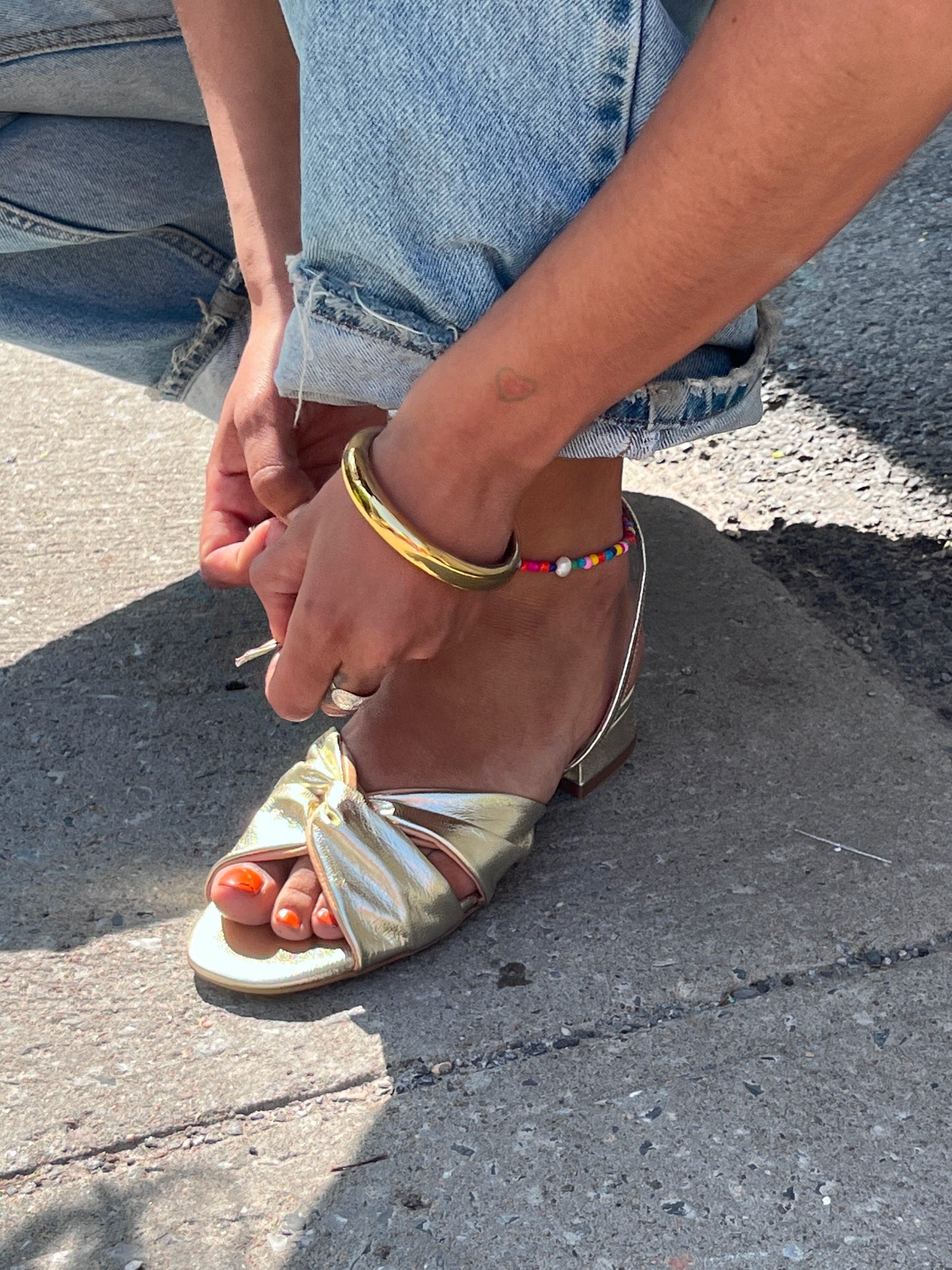 Mataro Gold Sandal